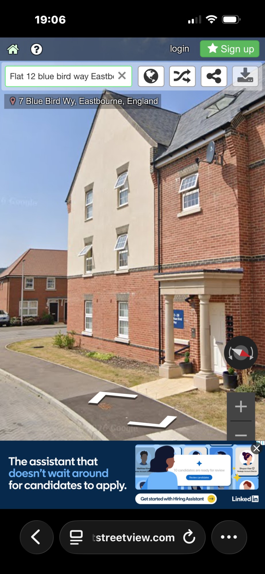 One bedroom ground floor flat