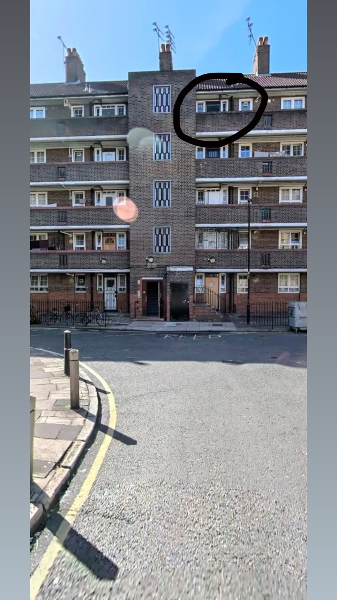 1 bed flat on 4th floor no lift